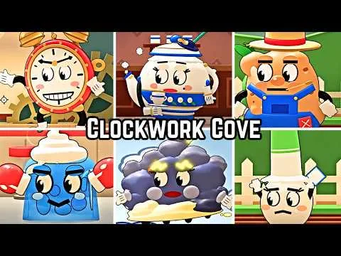 INKHEAD (Cuphead) - WORLD 1: Clockwork Cove - Full Walkthrough - Roblox